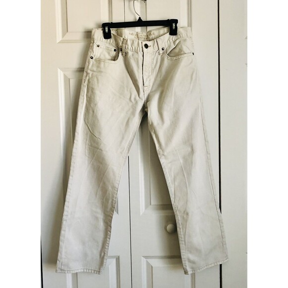 American Eagle Outfitters Men's Light Gray Jeans W33"x L30" Original Straight %% - Picture 2 of 8